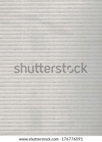 White corrugated cardboard sheet useful as a background