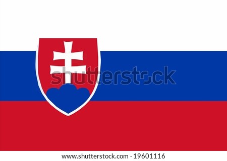 stock vector : Slovakia flag