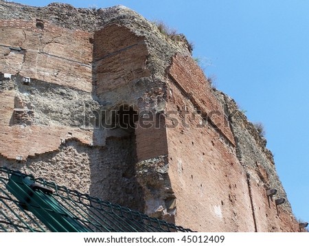 red brick roman architecture in Rome