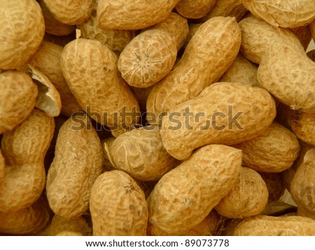Salted roasted peanuts food background