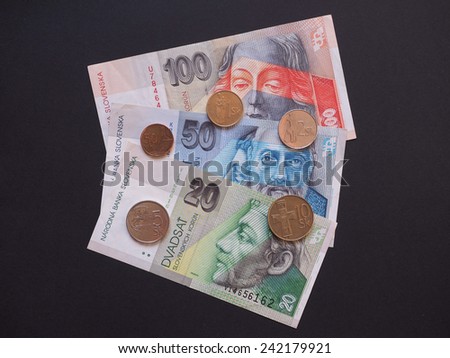 Slovak currency SKK, withdrawn when Slovakia entered in the EUR area in 2008