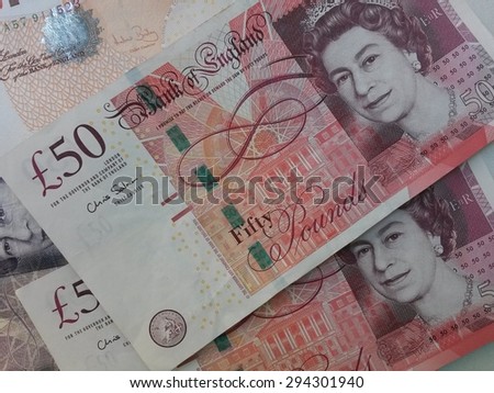 LONDON, UK - CIRCA JULY 2015: British Pound (GBP) currency