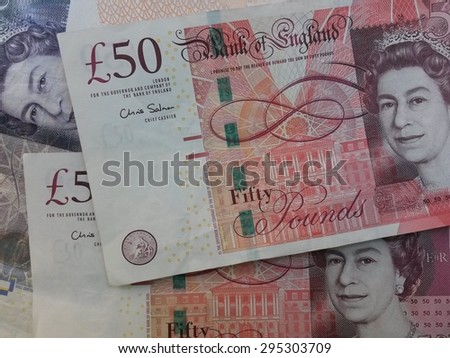 LONDON, UK - CIRCA JULY 2015: British Pound (GBP) currency