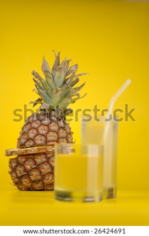 Pineapple and juice of pineapple