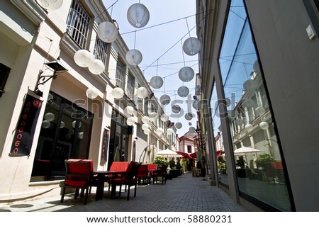 Main, european street of Tbilisi, Georgia