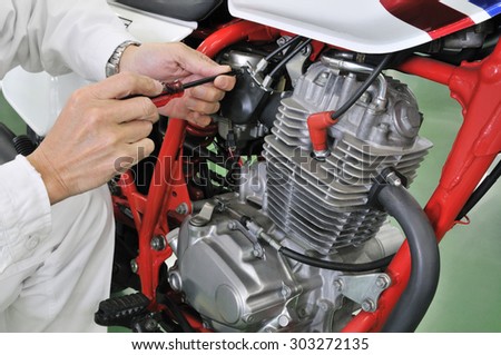 Repair of motor cycle