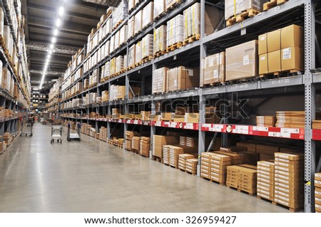 Large-scale warehouse of Japan