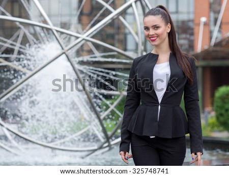 Business Confidence Portrait Of Motivated Business Woman Successful