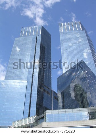 stock photo : AOL Time Warner Towers, New York City.