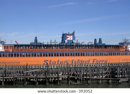 Staten Island Ferry, alongside Old Pier.