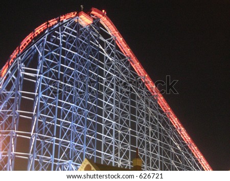 The Roller Coaster at Blackpool Pleasure Beach.