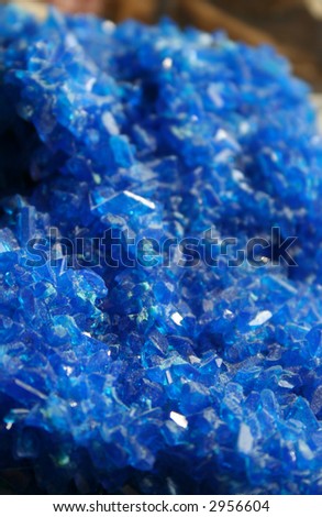 Blue Crystals, from Mount Etna, Sicily.