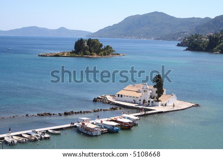 Mouse Island, Corfu, Greece. Stock Photo 5108668 : Shutterstock Mouse Island, Corfu, Greece. Stock Photo 5108668 : Shutterstock