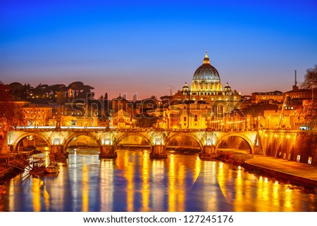 St. Peter\'s cathedral in Rome, Italy