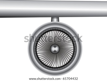 Jet Engine Stock Vector Illustration 65704432 : Shutterstock
