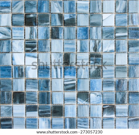 Blue Mosaic Tiles abstract texture and background