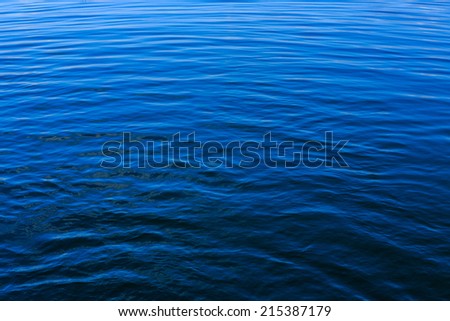 Blue water ripple.Beautiful natural water lines background