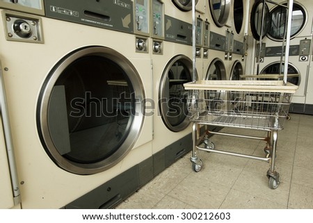 Laundry Machine and a cart in store