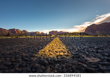 Road to Canyon in Arizona