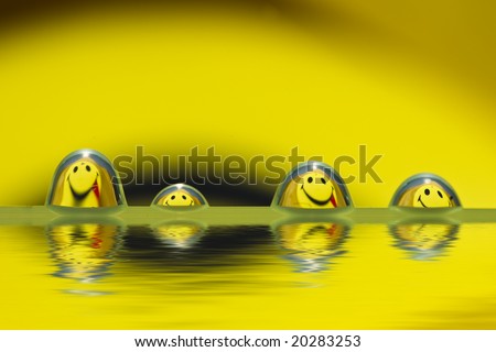 smiley water droplet