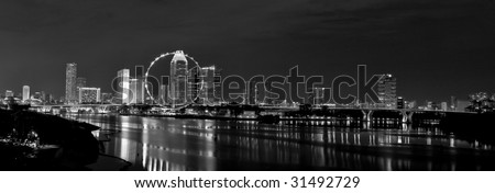 Singapore Night City Scape