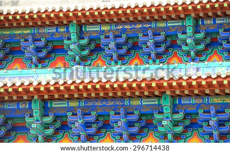 Buddhistic pagoda roof background