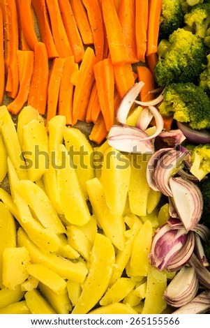 Raw vegetable mix