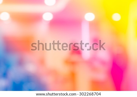 Abstract colorfull blurred people in class room, education concept