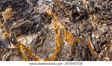 Rock Gold Mineral Background Texture