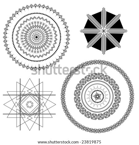 stock vector Henna designs african Henna art patterns