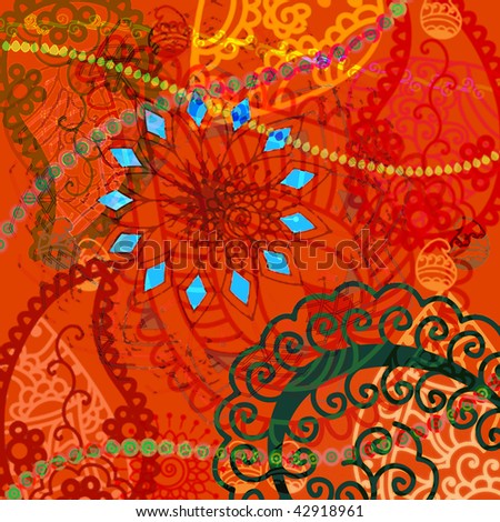 Indian Paintings Images on Henna Inspired Very Detail Henna Art Inspired Find Similar Images