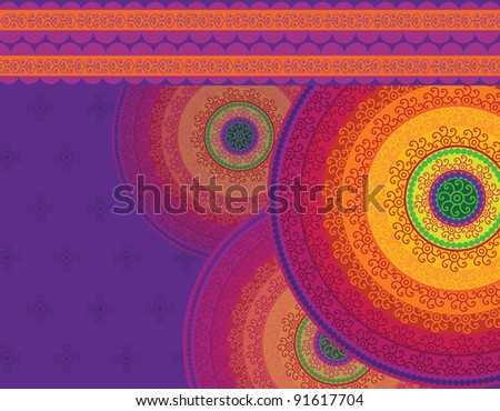 Henna Mandala Background Henna inspired Colourful Mandala very elaborate and easily editable- Eps10 Henna Mandala Background Henna inspired Colourful Mandala very elaborate and easily editable- Eps10