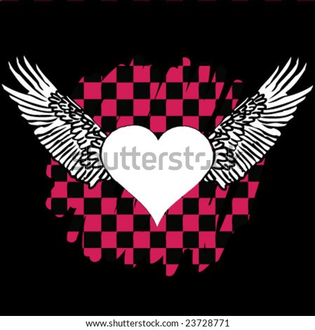 Emo Heart Stock Vector   Shutterstock