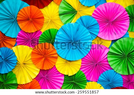 colourful paper folded into a star to decorate a beautiful background