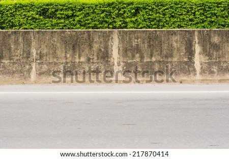 Concrete between Barrier Road
