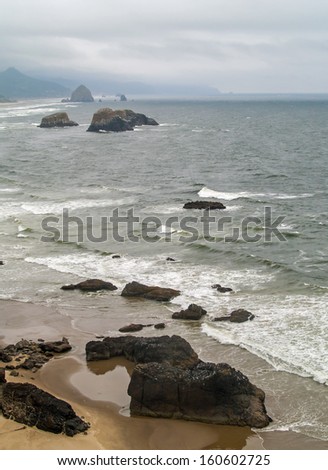 View of the Oregon Coast from Ecola State Park
