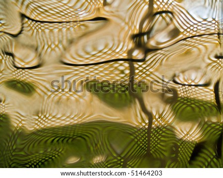 Abstract of a Natural-tone Glass Block Window