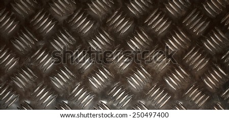 Textured metal background with non slip repetitive pattern