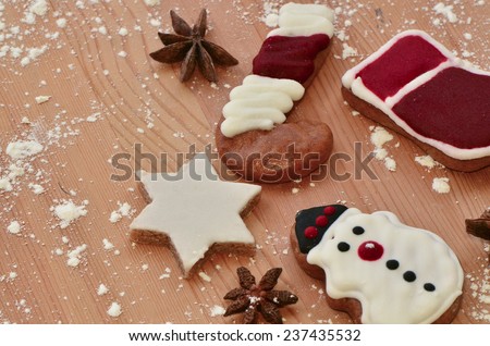 Food and drinks to usher christmas and new year / Holiday celebrations / Merry christmas, happy new year background