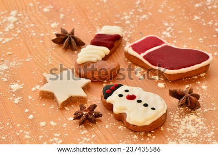 Food and drinks to usher christmas and new year / Holiday celebrations / Merry christmas, happy new year background