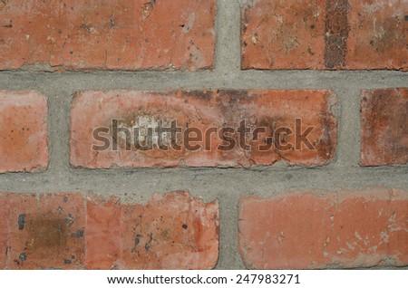 Quality face brick walls for interior and exterior purposes / Fired bricks / For modern homes as brickwall, decoration for vintage background