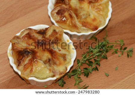 Traditional home baked beef and mushroom pie in small size /Homemade beef pie / Small size for light eater, good for snack or breakfast
