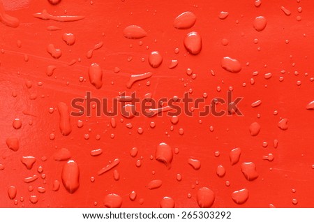 After a windy downpour, rainwater splashes into the house and causes some small damage / Abstract background / Art piece through the lens of a camera