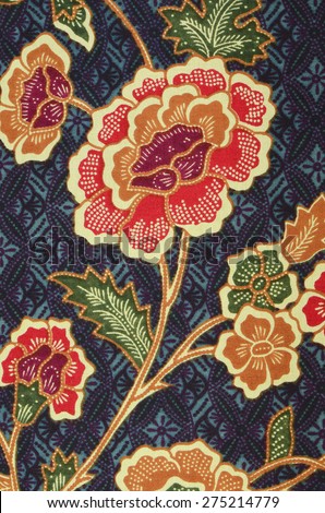 Beautiful and original creative batik design from south east asian countries / Batik background / Common attire for asian, worn on public functions and ceremonies