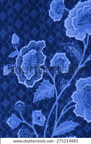 Beautiful and original creative batik design from south east asian countries / Batik background / Common attire for asian, worn on public functions and ceremonies