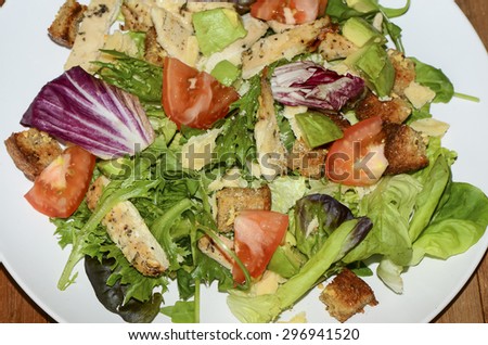 Homemade salad a favorite among today\'s healthy conscious people / Chicken salad / Affordable and good to eat, promotes healthy lifestyle among today\'s generation