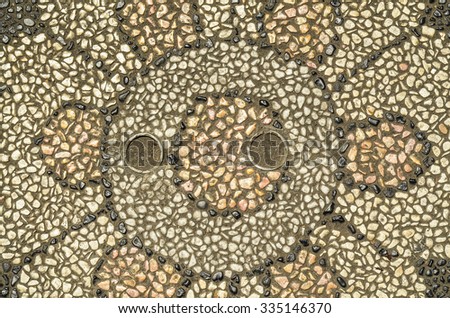 Cobblestone background comes in many designs and sizes, colors and shapes / Abstract background / Ideal for parks, streets,alleys, markets and boulevards