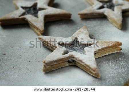 shortbread stars cookies/ shortbread stars cookies