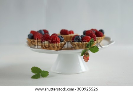 mini tartelets with forest fruits/ tartelets with fruits