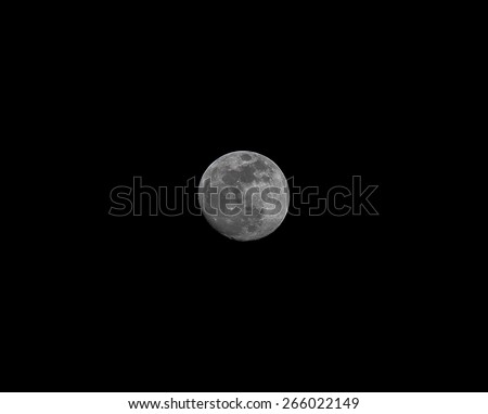 Moon with close up textured surface